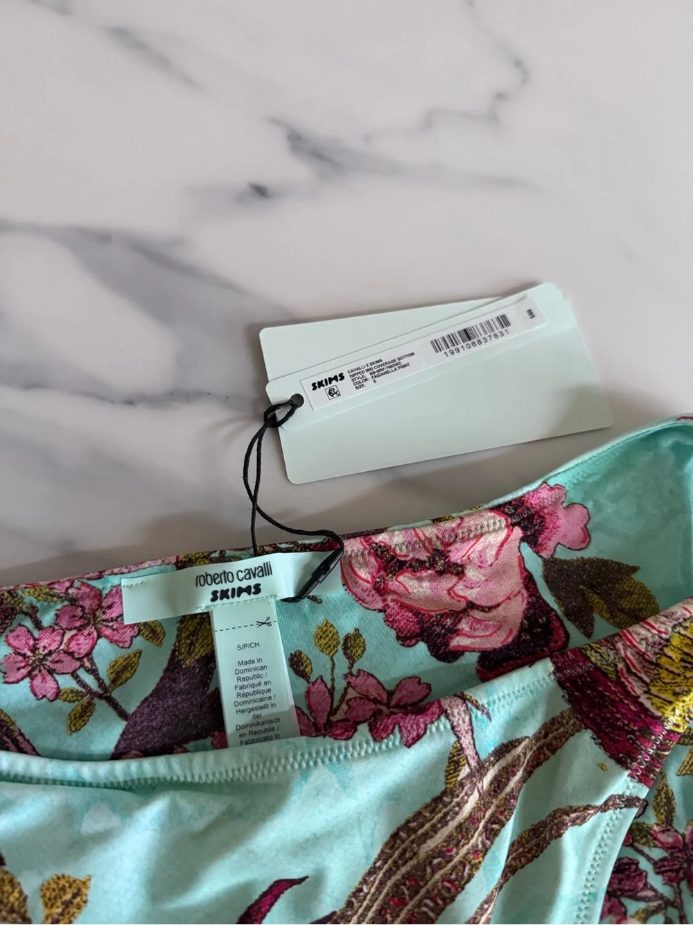 NWT rare SKIMS x roberto cavalli dipped bikini - Fagianella print